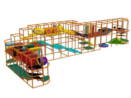 Indoor Playground GPS722 - 15 ft. H x 28 ft. W x 72 ft.