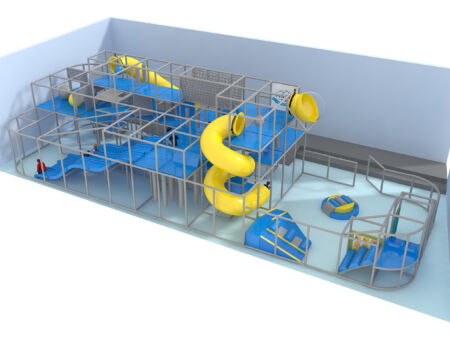 Indoor Playground GPS919 - 15 ft. H x 60 ft. W x 20 ft.