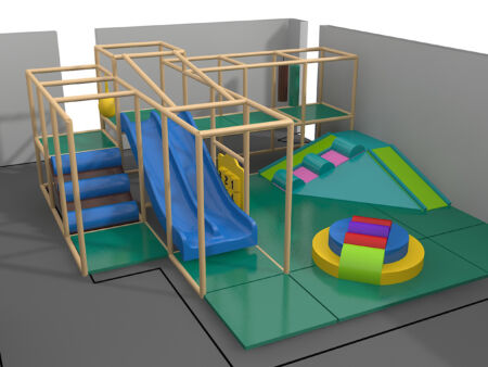 Indoor Playground GPS957 - 8 ft. H x 20 ft. W x 20 ft.