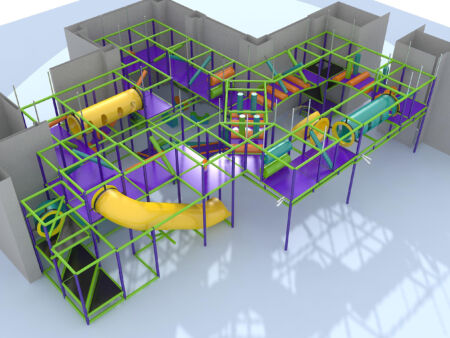 Indoor Playground GPS969 - 11 ft. H x 34 ft. W x 48 ft.