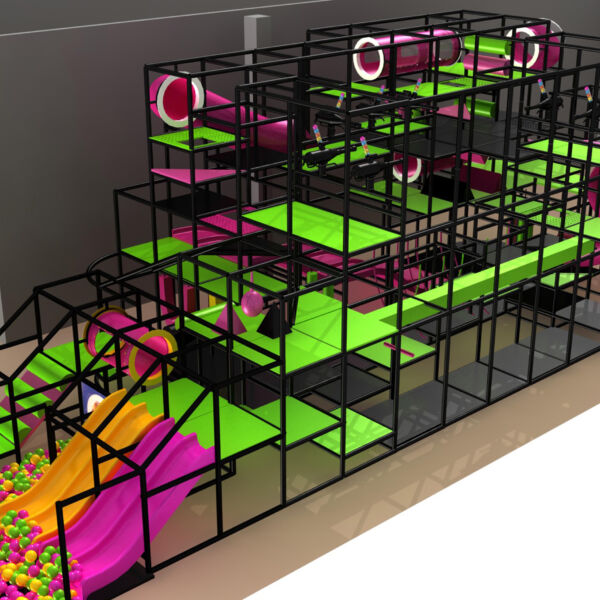 Indoor Playground GPS978 – 19 ft. H x 20 ft. W x 70 ft.