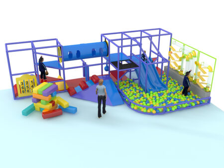 Indoor Playground GPS1179A - 8 ft. H x 28 ft. W x 16 ft.