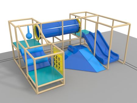 Indoor Playground GPS 1196 - 12ft. H x 7ft. W x 16ft. L