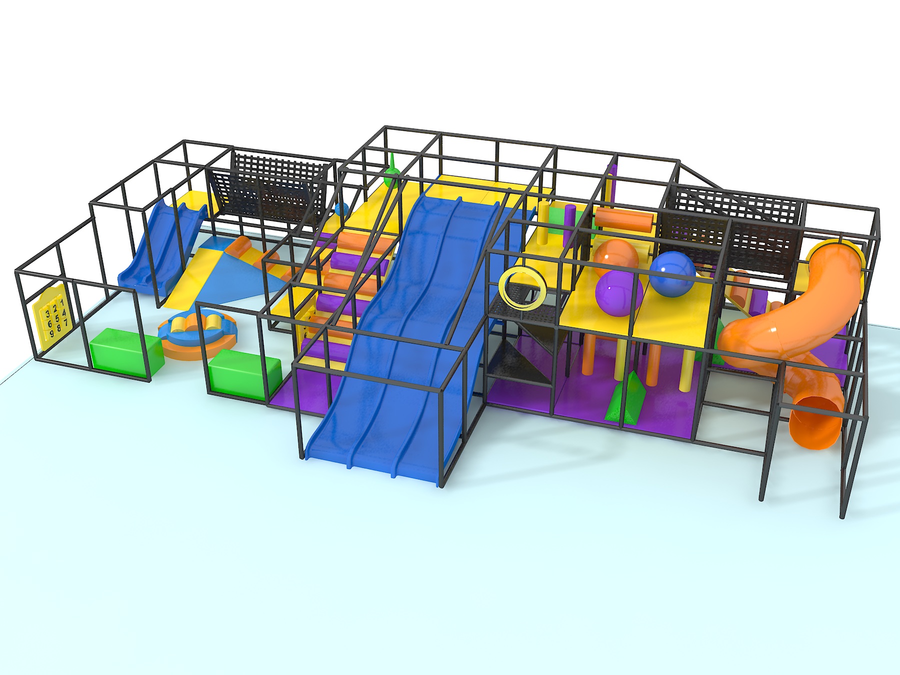 Indoor Playground GPS1208 - 10 ft. H x 48 ft. W x 24 ft.
