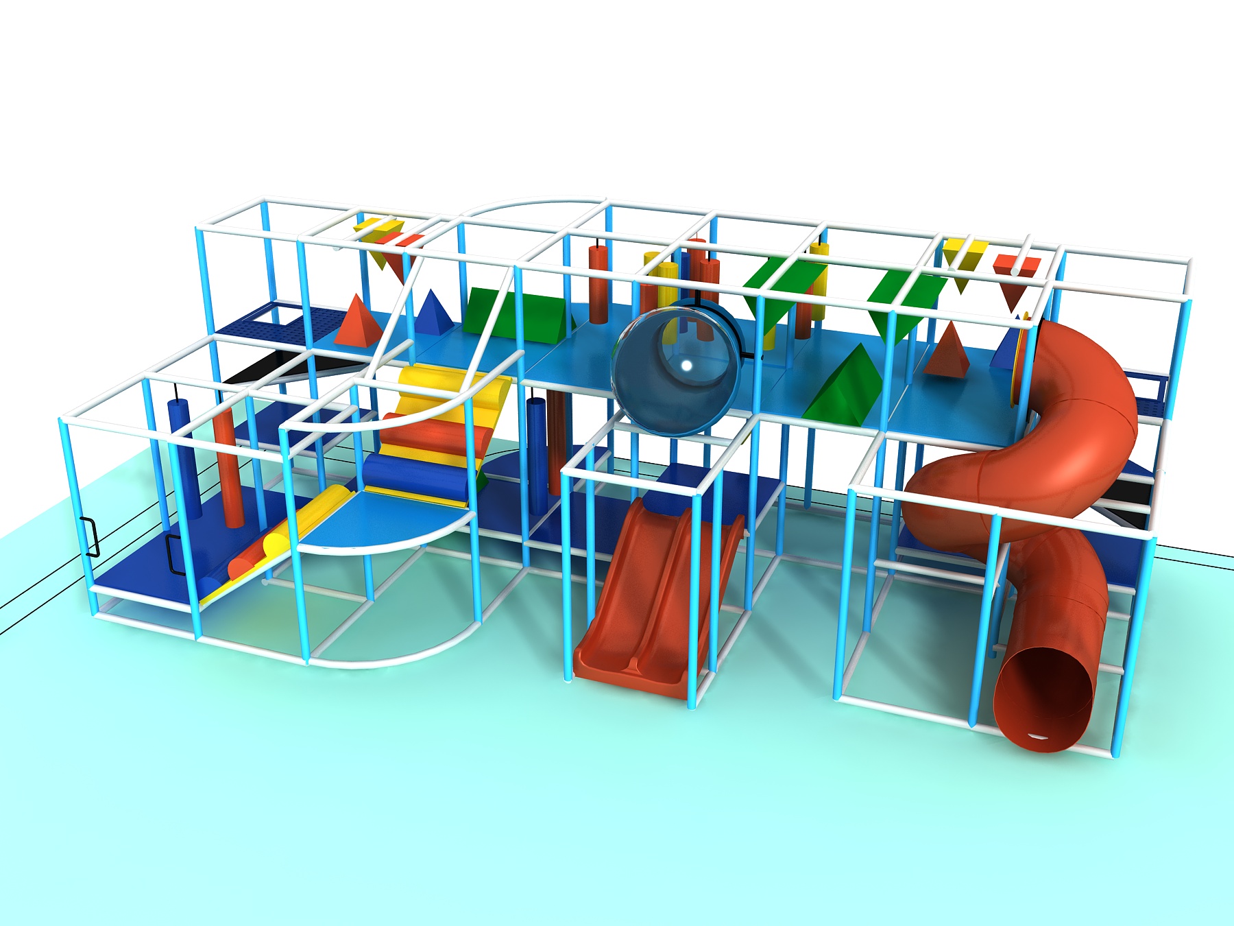 Indoor Playground GPS1205 - 11 ft. H x 32 ft. W x 16 ft.