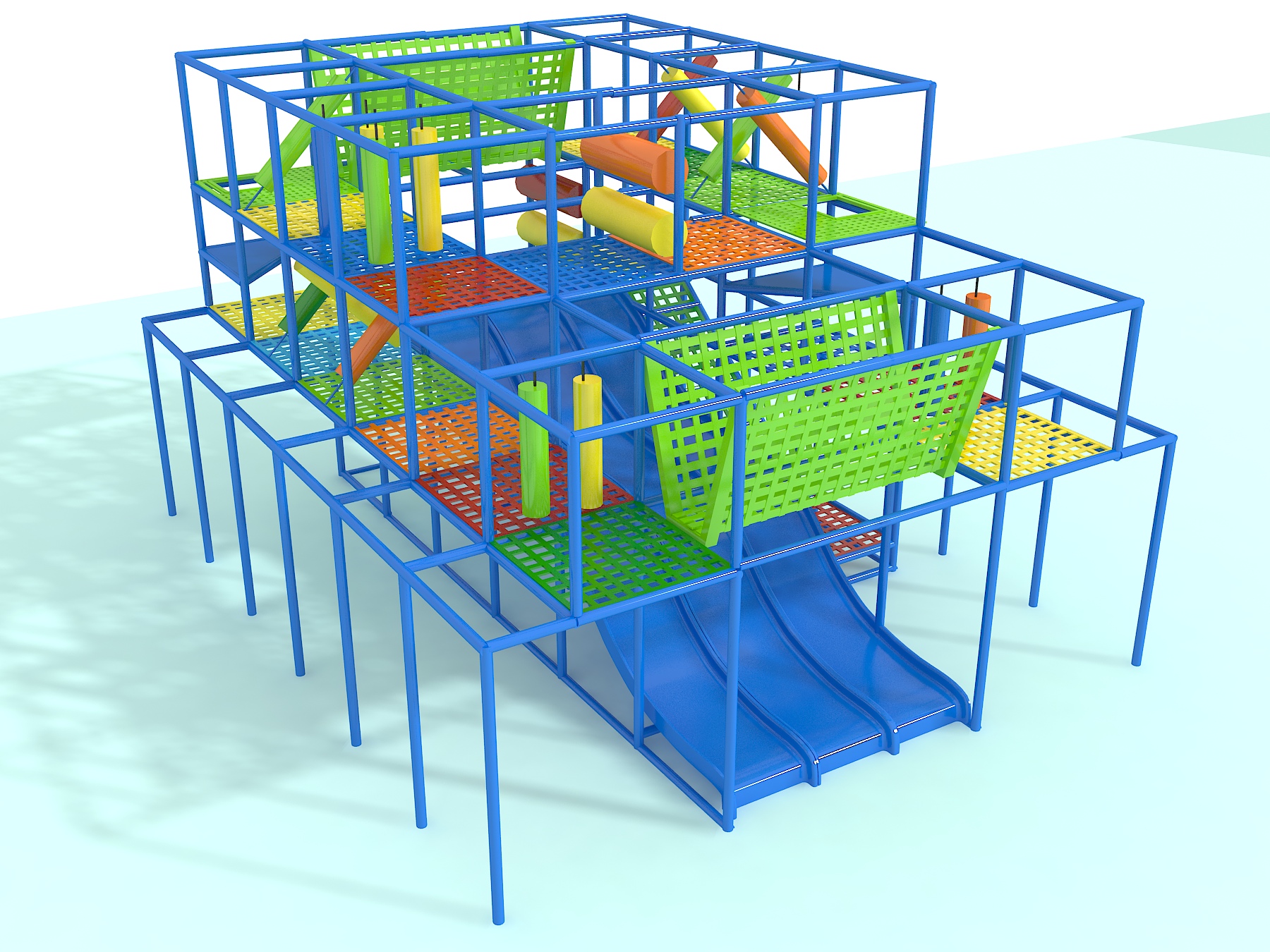 Indoor Playground GPS 1250 - 24ft. H x 15ft. W x 20ft. L