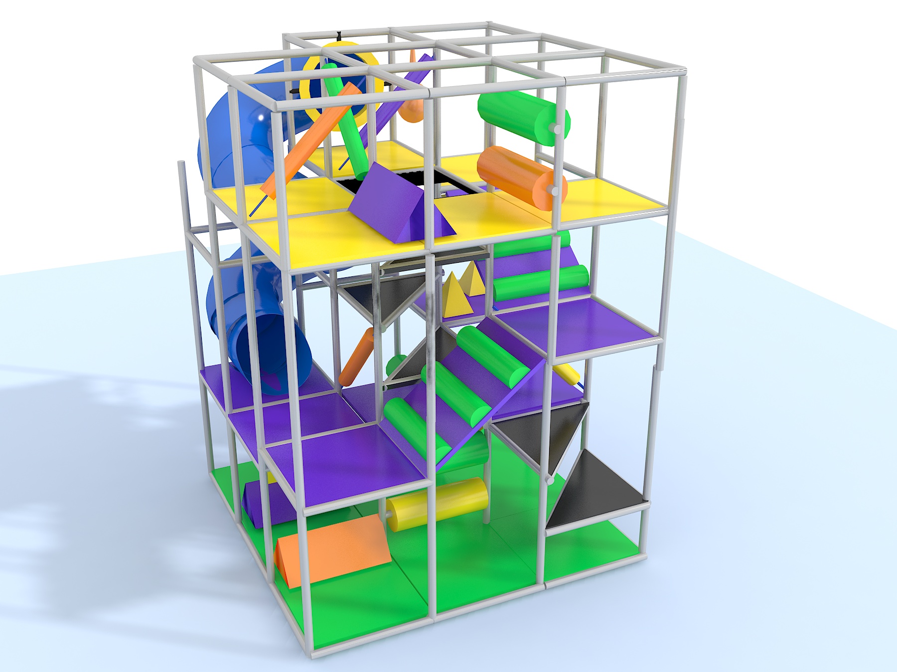 Indoor Playground GPS 1258 - 12ft. H x 16ft. W x 12ft. L