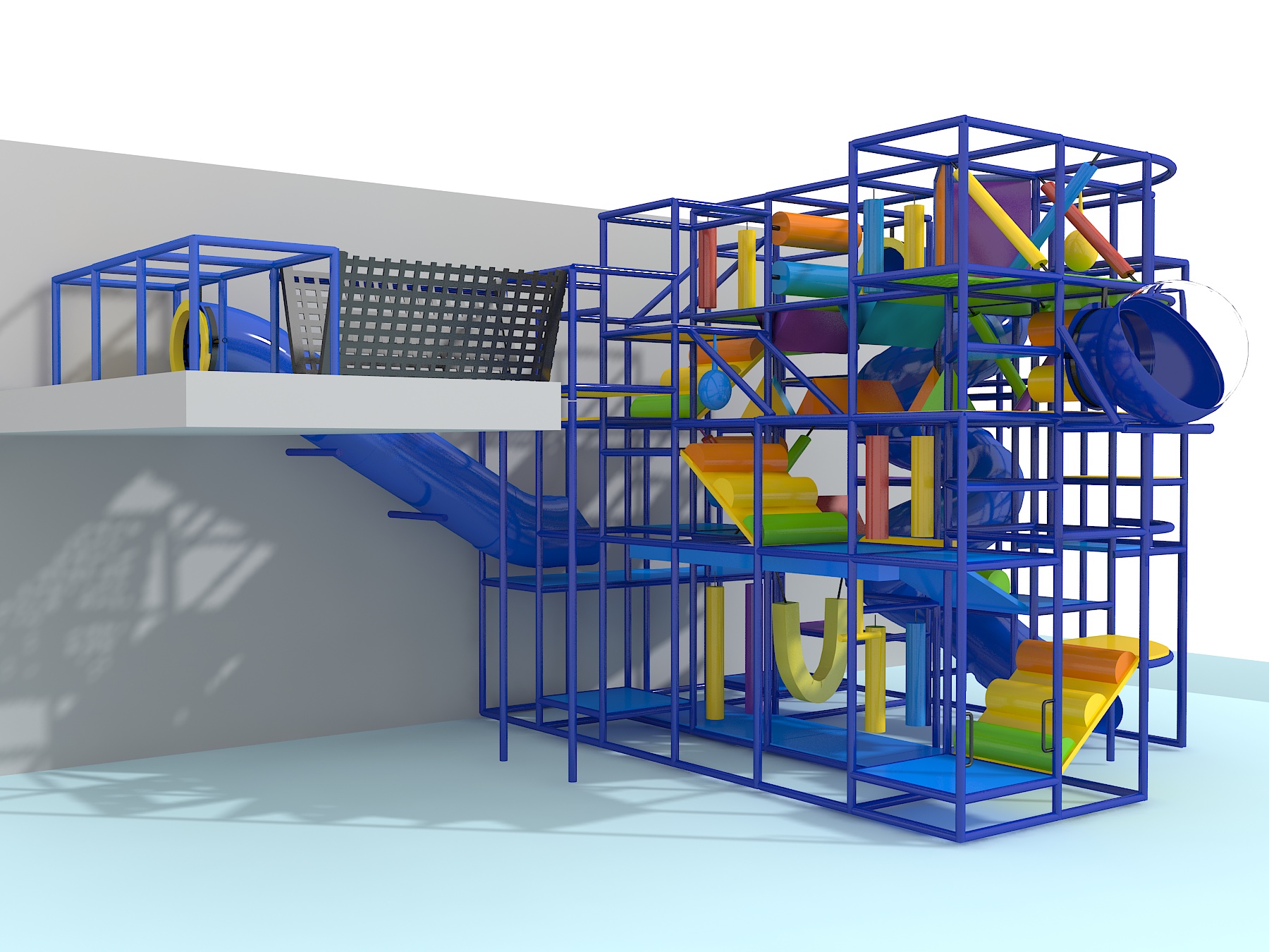 Indoor Playground GPS1197 - 19 ft. H x 16 ft. W x 20 ft.