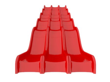 15ft 3 Lane Wave Slide