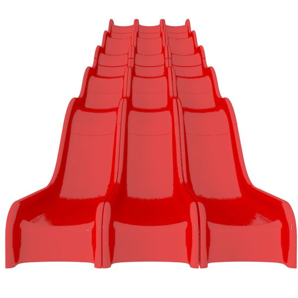 15ft 3 Lane Wave Slide