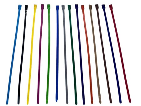 Zip Ties Colored for Indoor Playground Foam Pipe (100 Pk)