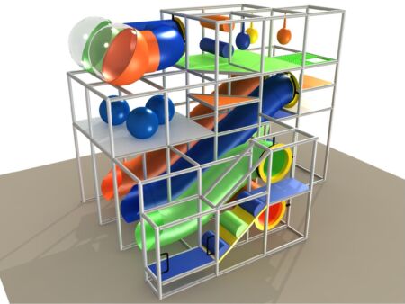 Indoor Playground GPS 1291 - 15ft. H x 20ft. W x 14ft. L