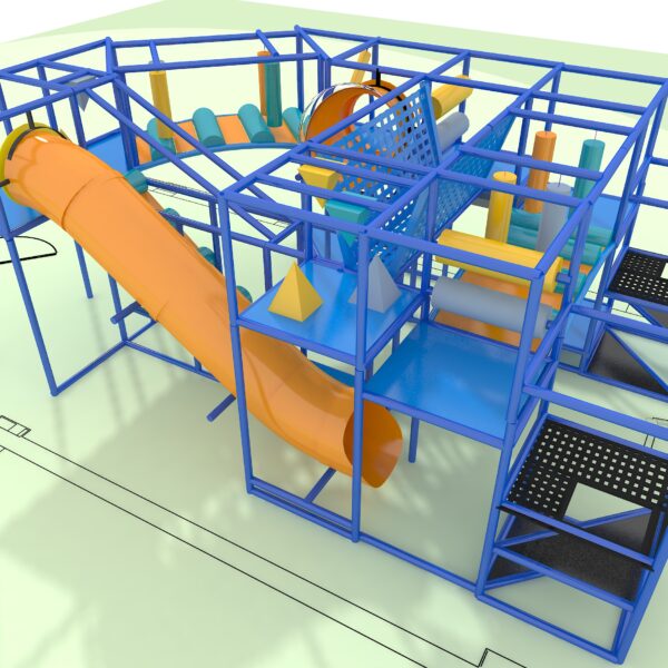 Indoor Playground GPS1202 – 11 ft. H x 16 ft. W x 25 ft.