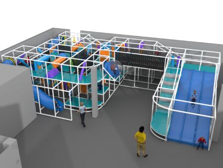 Indoor Playground GPS1260 - 11 ft. H x 48 ft. W x 28 ft.