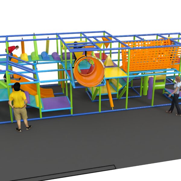 Indoor Playground GPS1253 – 9 ft. H x 12 ft. W x 32 ft.