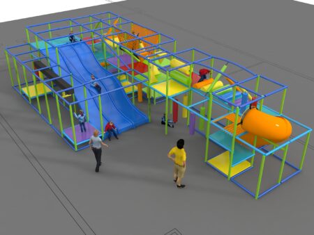Indoor Playground GPS1211 - 10 ft. H x 20 ft. W x 44 ft.