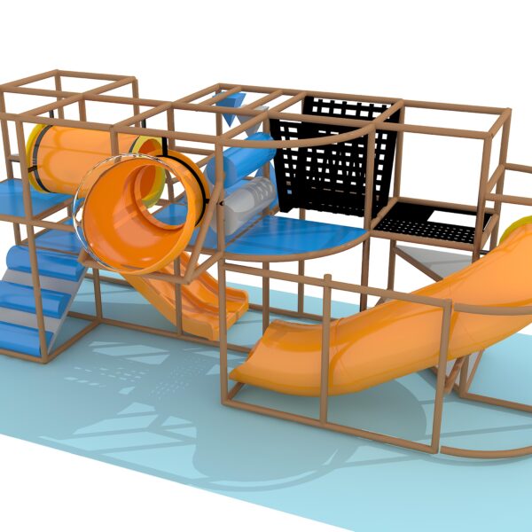 Indoor Playground GPS1290 – 10 ft. H x 24 ft. W x 8 ft.