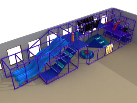 Indoor Playground GPS1221 - 11 ft. H x 11 ft. W x 48 ft.