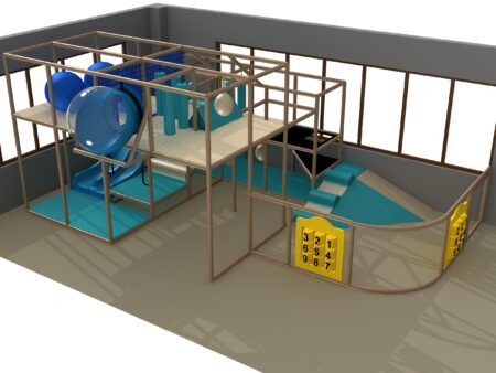 Indoor Playground GPS1245 - 11 ft. H x 16 ft. W x 27 ft.