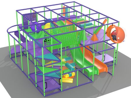 Indoor Playground GPS1333 - 11 ft. H x 21 ft. W x 24 ft.