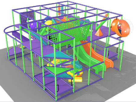 Indoor Playground GPS516 - 11 ft. H x 21 ft. W x 5 ft.