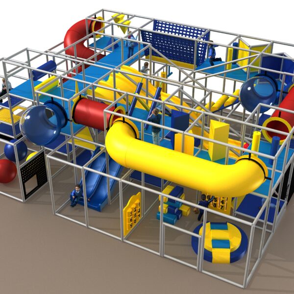 Indoor Playground GPS1384 – 11 ft. H x 28 ft. W x 36 ft.