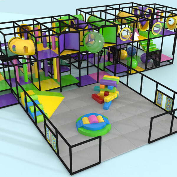 Indoor Playground GPS1307 – 11 ft. H x 44 ft. W x 16 ft.