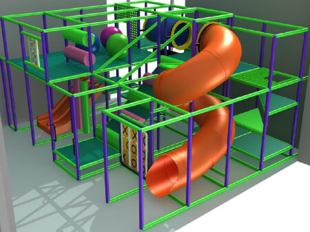 Indoor Playground GPS1283 - 12 ft. H x 20 ft. W x 16 ft.