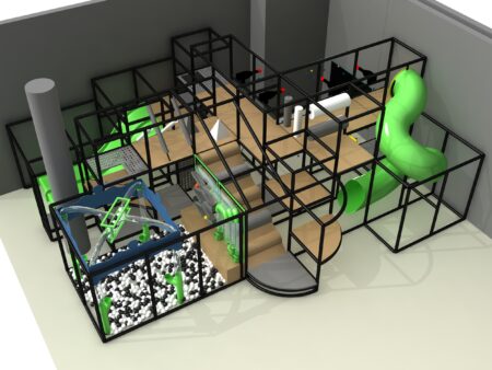 Indoor Playground GPS1391 - 12 ft. H x 24 ft. W x 32 ft.