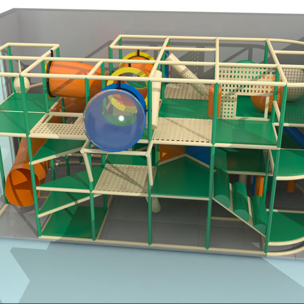 Indoor Playground GPS1318 – 12 ft. H x 28 ft. W x 12 ft.
