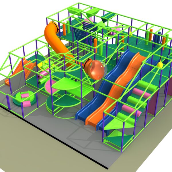 Indoor Playground GPS1284 – 13 ft. H x 32 ft. W x 32 ft.
