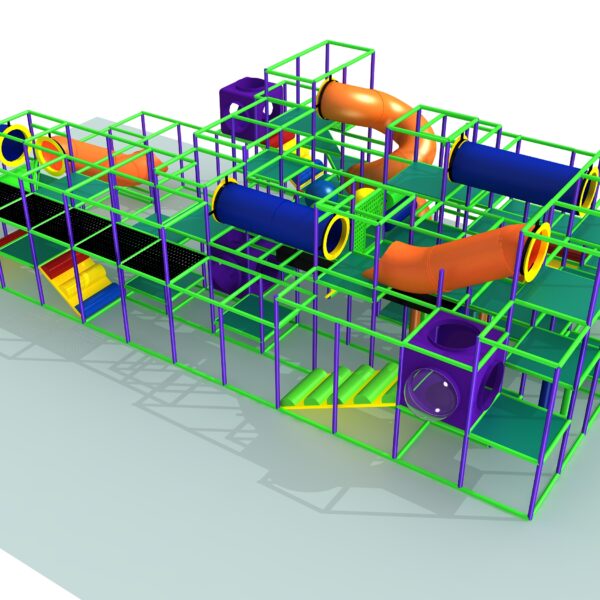 Indoor Playground GPS1330 – 14 ft. H x 24 ft. W x 48 ft.