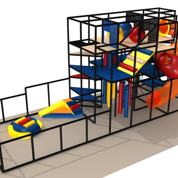 Indoor Playground GPS1345 – 15 ft. H x 12 ft. W x 36 ft.