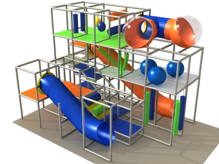Indoor Playground GPS1334 - 15 ft. H x 14 ft. W x 20 ft.