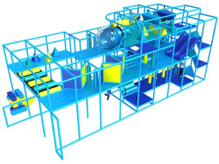 Indoor Playground GPS1342 - 15 ft. H x 18 ft. W x 40 ft.
