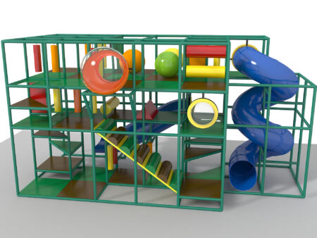 Indoor Playground GPS1312 - 15 ft. H x 28 ft. W x 12 ft.