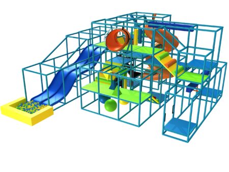 Indoor Playground GPS1227 - 15 ft. H x 28 ft. W x 30 ft.