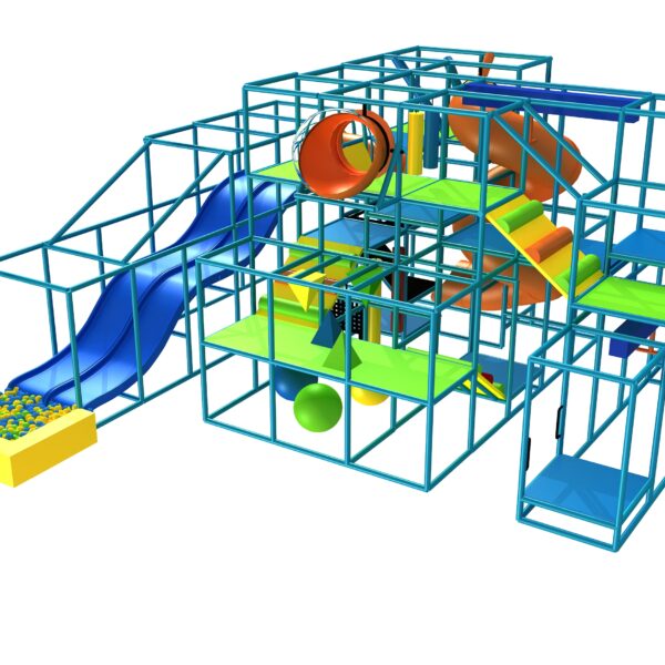 Indoor Playground GPS1227 – 15 ft. H x 28 ft. W x 30 ft.