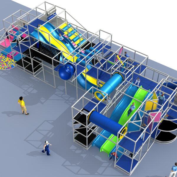 Indoor Playground GPS1389 – 15 ft. H x 28 ft. W x 64 ft.