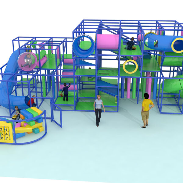 Indoor Playground GPS1320 – 15 ft. H x 40 ft. W x 20 ft.