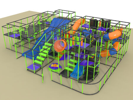 Indoor Playground GPS1316 - 15 ft. H x 60 ft. W x 36 ft.
