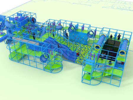 Indoor Playground GPS1254 - 15 ft. H x 72 ft. W x 36 ft.
