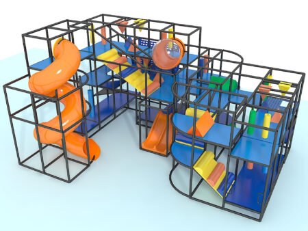 Indoor Playground GPS1313 - 16 ft. H x 30 ft. W x 24 ft.