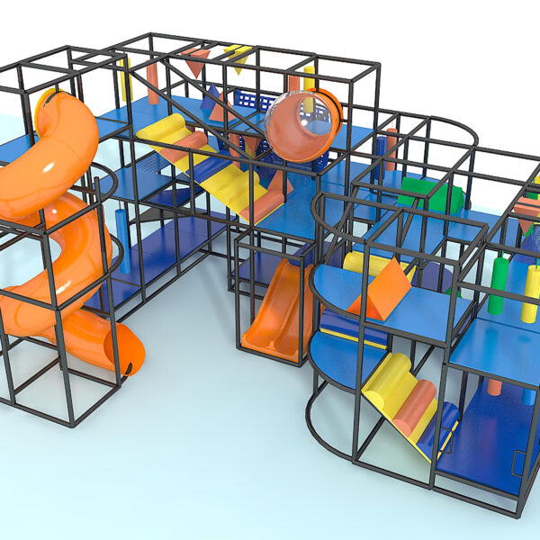 Indoor Playground GPS1313 – 16 ft. H x 30 ft. W x 24 ft.