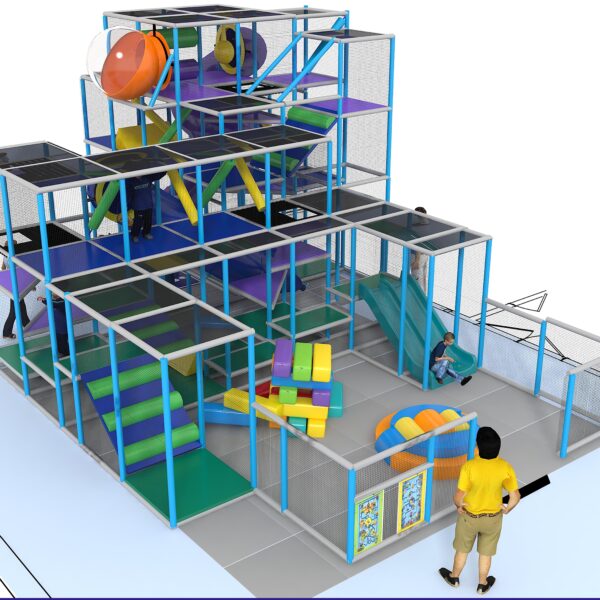 Indoor Playground GPS1292 – 16 ft. H x 36 ft. W x 24 ft.