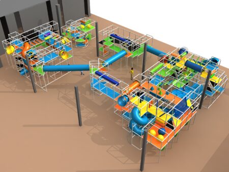 Indoor Playground GPS1224 - 17 ft. H x 59 ft. W x 88 ft.