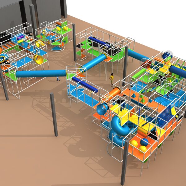 Indoor Playground GPS1224 – 17 ft. H x 59 ft. W x 88 ft.