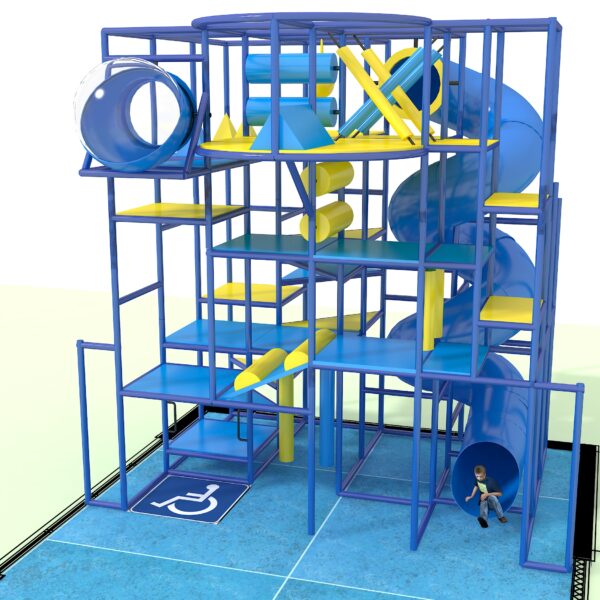 Indoor Playground GPS1264 – 19 ft. H x 16 ft. W x 16 ft.
