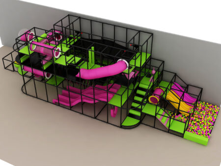Indoor Playground GPS1388 - 19 ft. H x 20 ft. W x 70 ft.