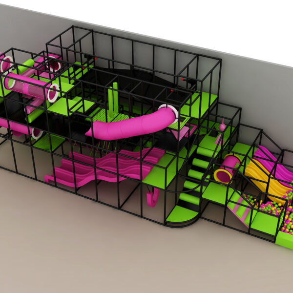 Indoor Playground GPS1388 – 19 ft. H x 20 ft. W x 70 ft.